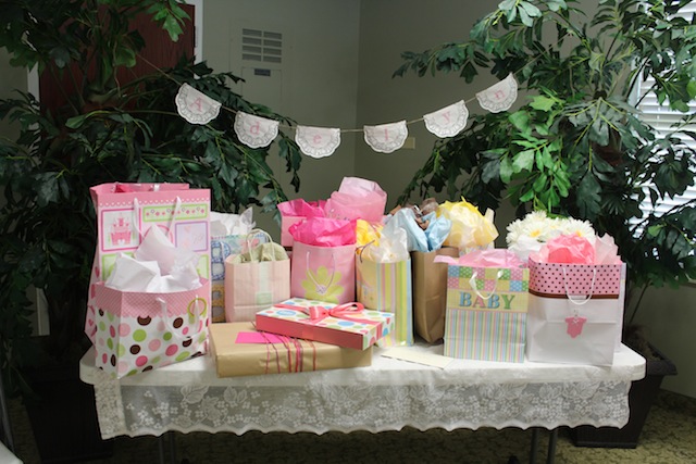 a vintage baby shower