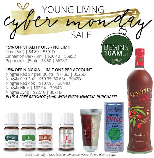 Young Living Cyber Monday 2017 Sale Details | Deals Galore!